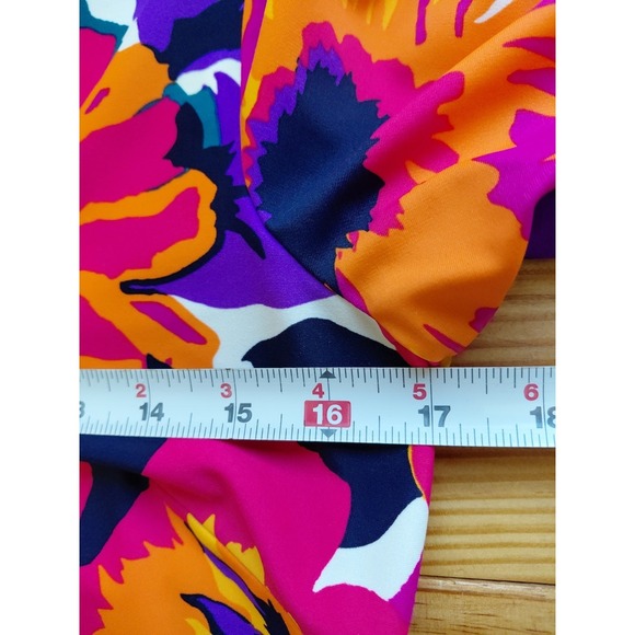 Jude Connally Bright Fun Floral Dress Sz S Boho Cottagecore Spring & Summer - Picture 6 of 9